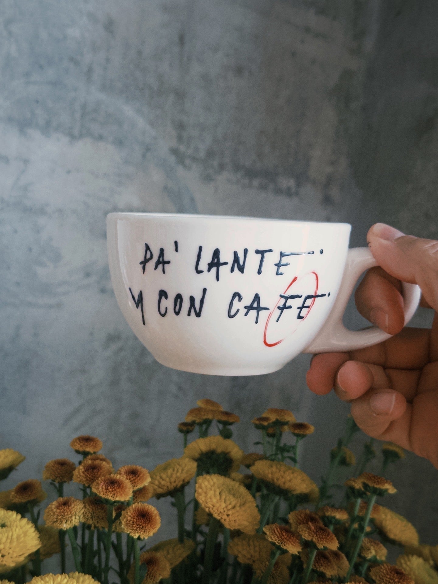 Americano hand - painted cup - Camilo Rojas Shop