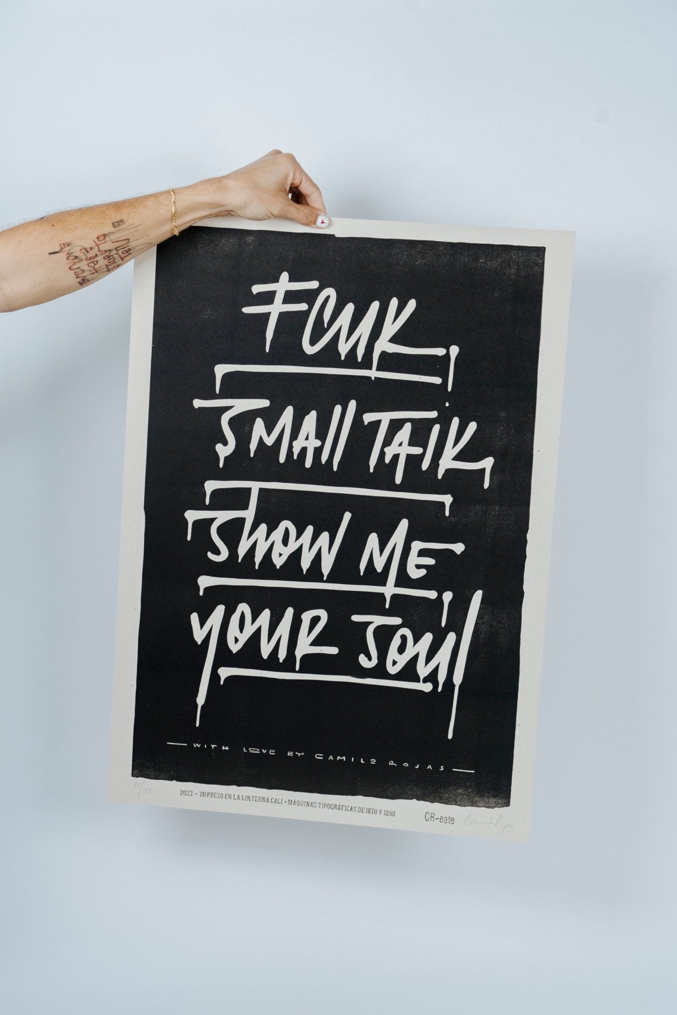 Fcuk Small Talk, Show Me Your Soul - Camilo Rojas Shop