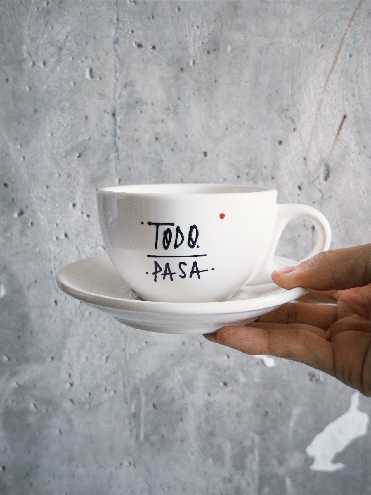 Hand - Painted Americano cup - Camilo Rojas Shop