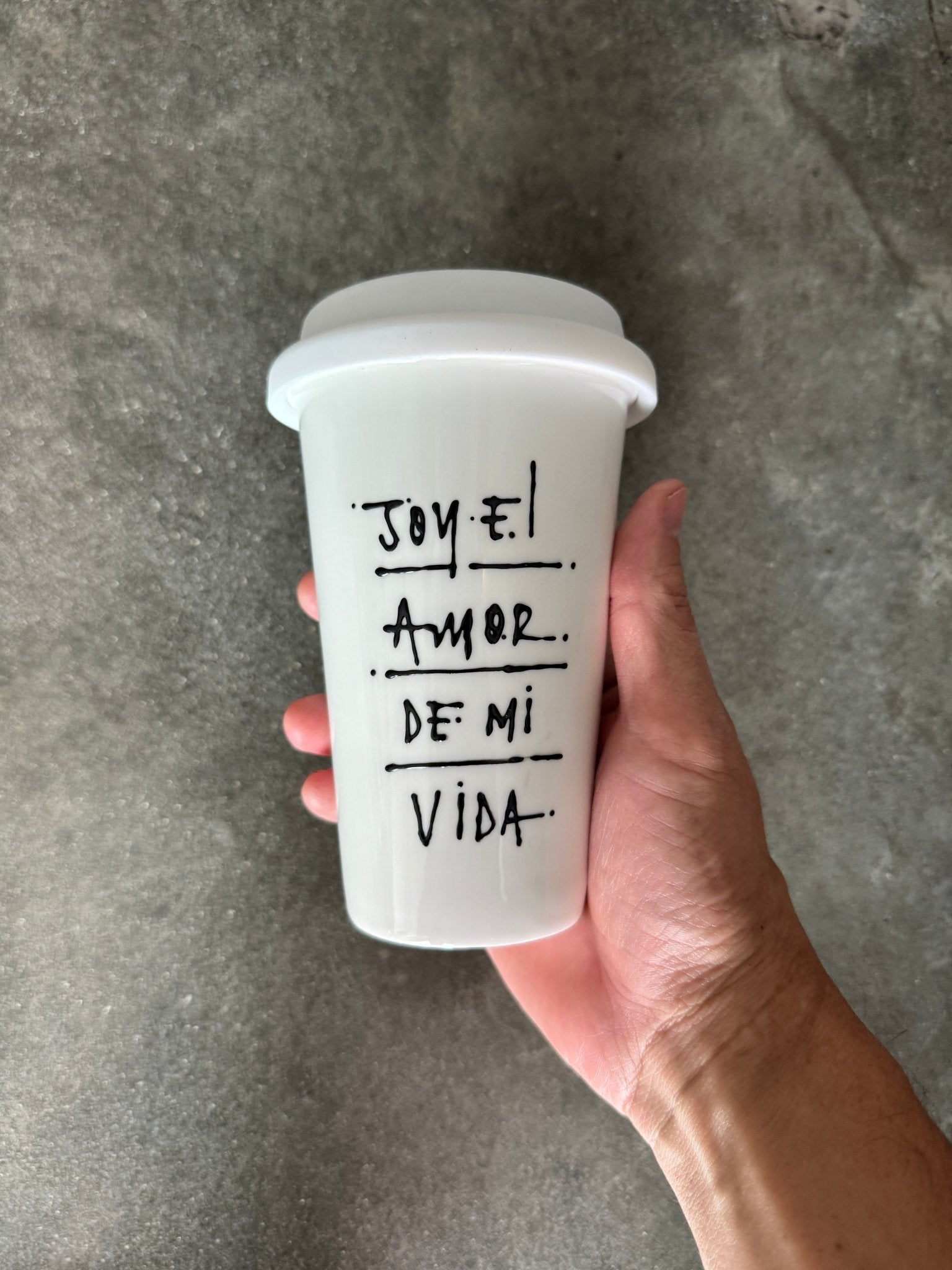 Hand - Painted Travel Mug - Camilo Rojas Shop