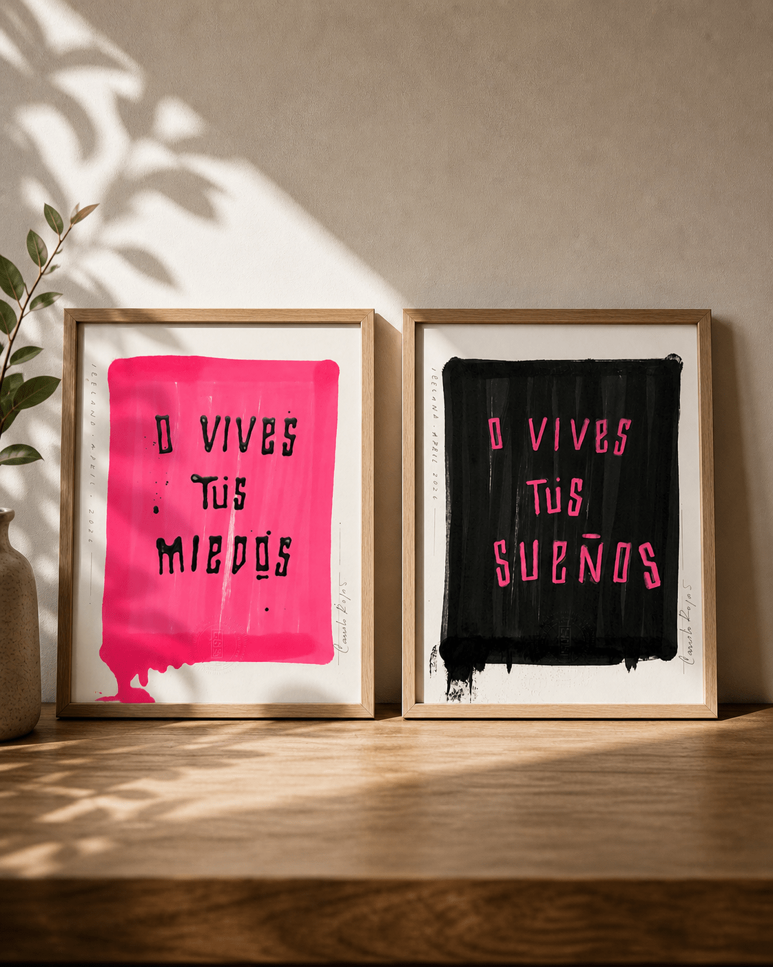 o vives tus miedos o vives tus sueños - Camilo Rojas Shop