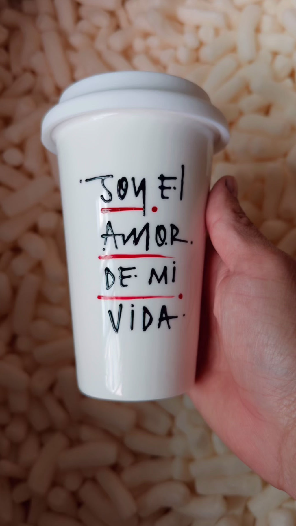 Hand-Painted Travel Mug