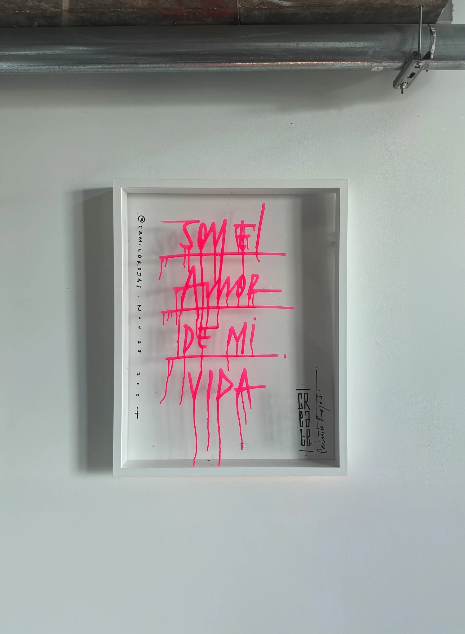 Soy el amor de mi vida Acrylic - Camilo Rojas Shop