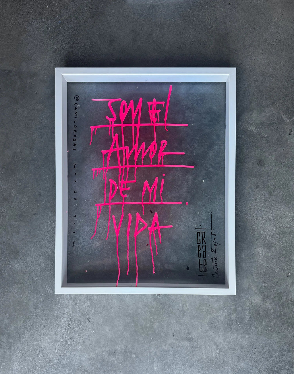 Soy el amor de mi vida Acrylic - Camilo Rojas Shop