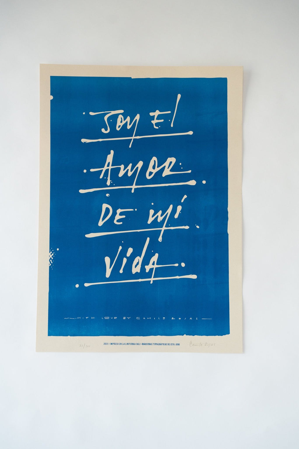 Soy el amor de mi vida Poster - Camilo Rojas Shop