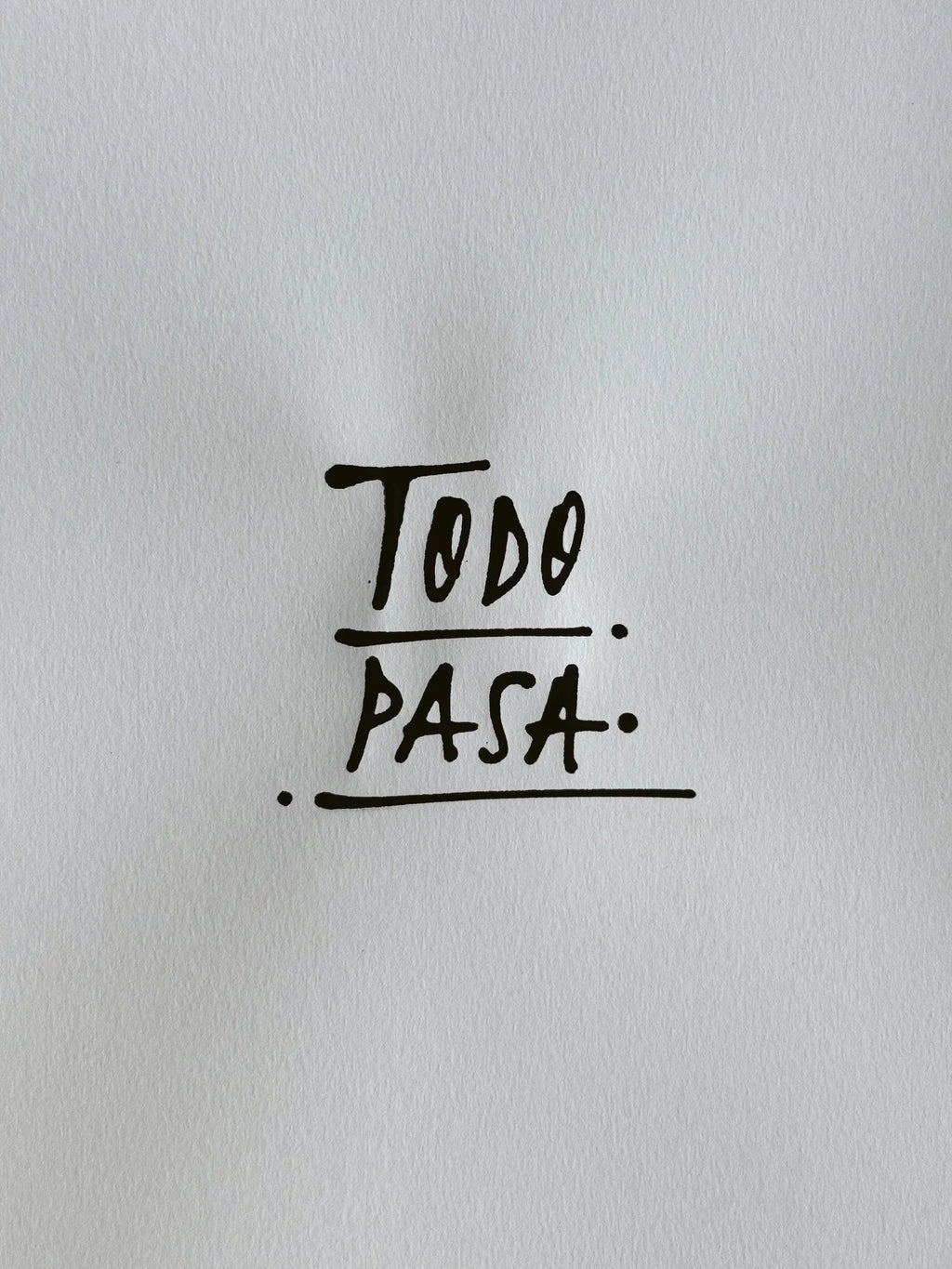 Todo Pasa Japanese Ink - Camilo Rojas Shop
