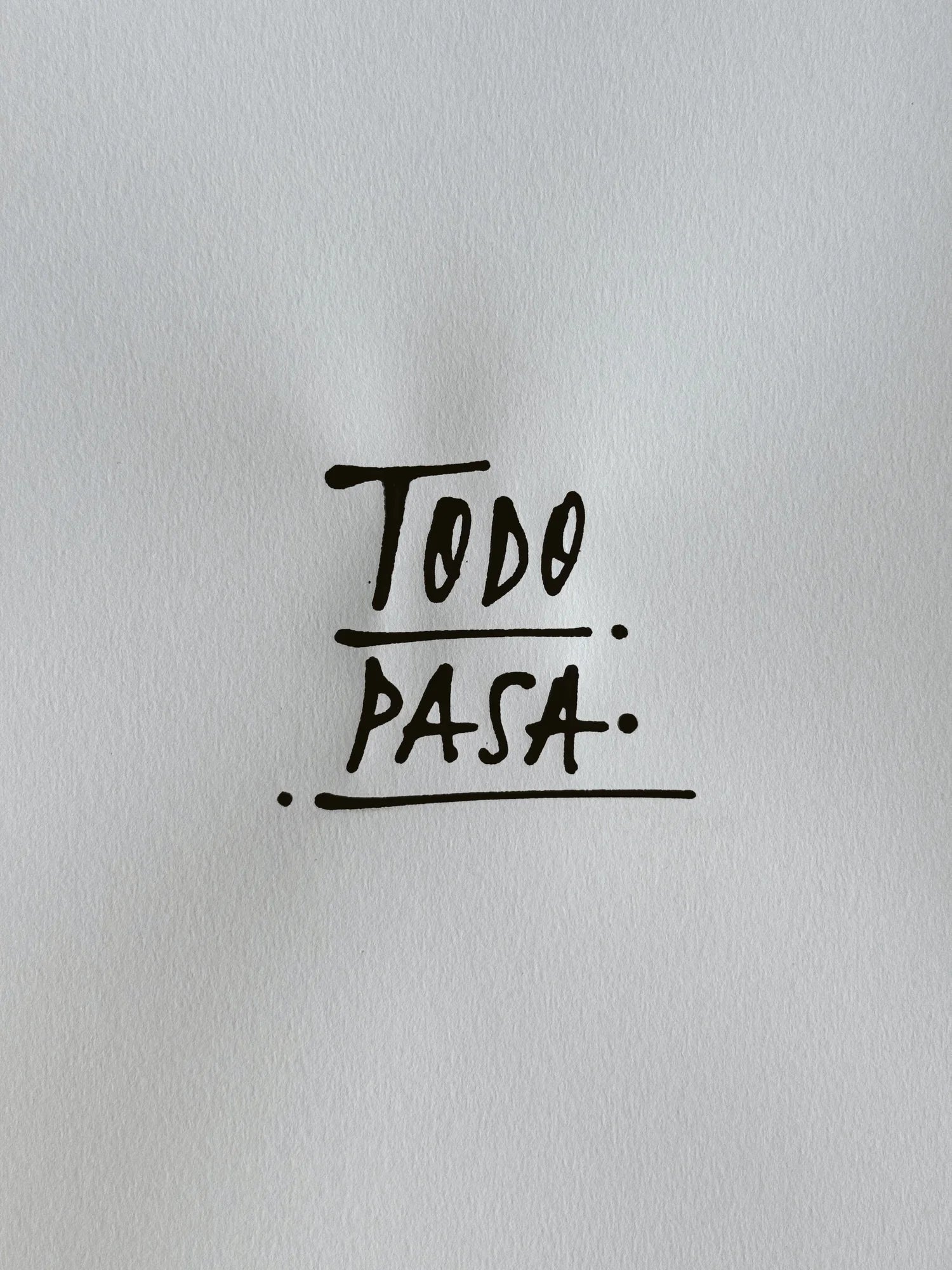 Todo Pasa Japanese Ink - Camilo Rojas Shop