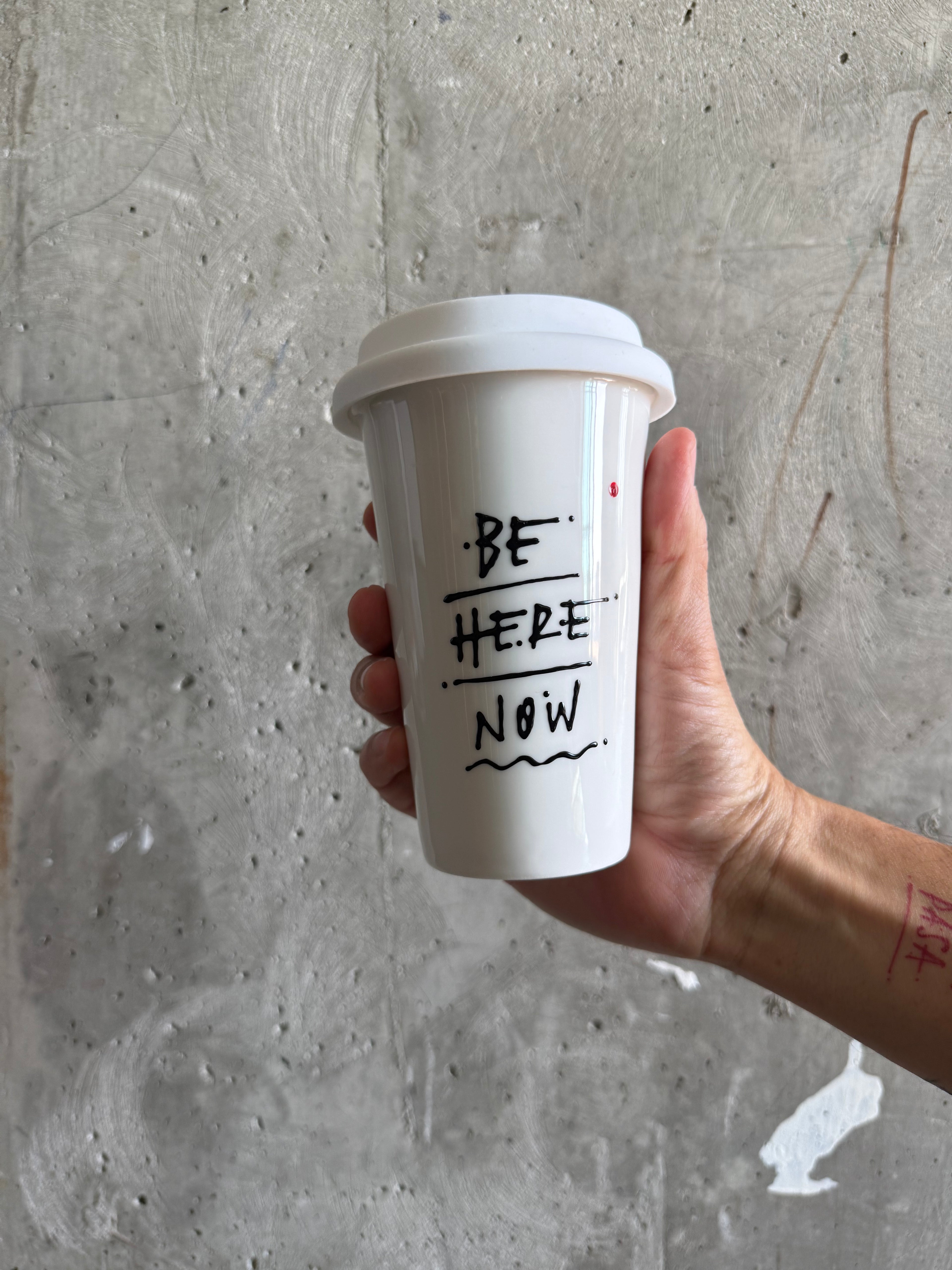 Hand-Painted Travel Mug