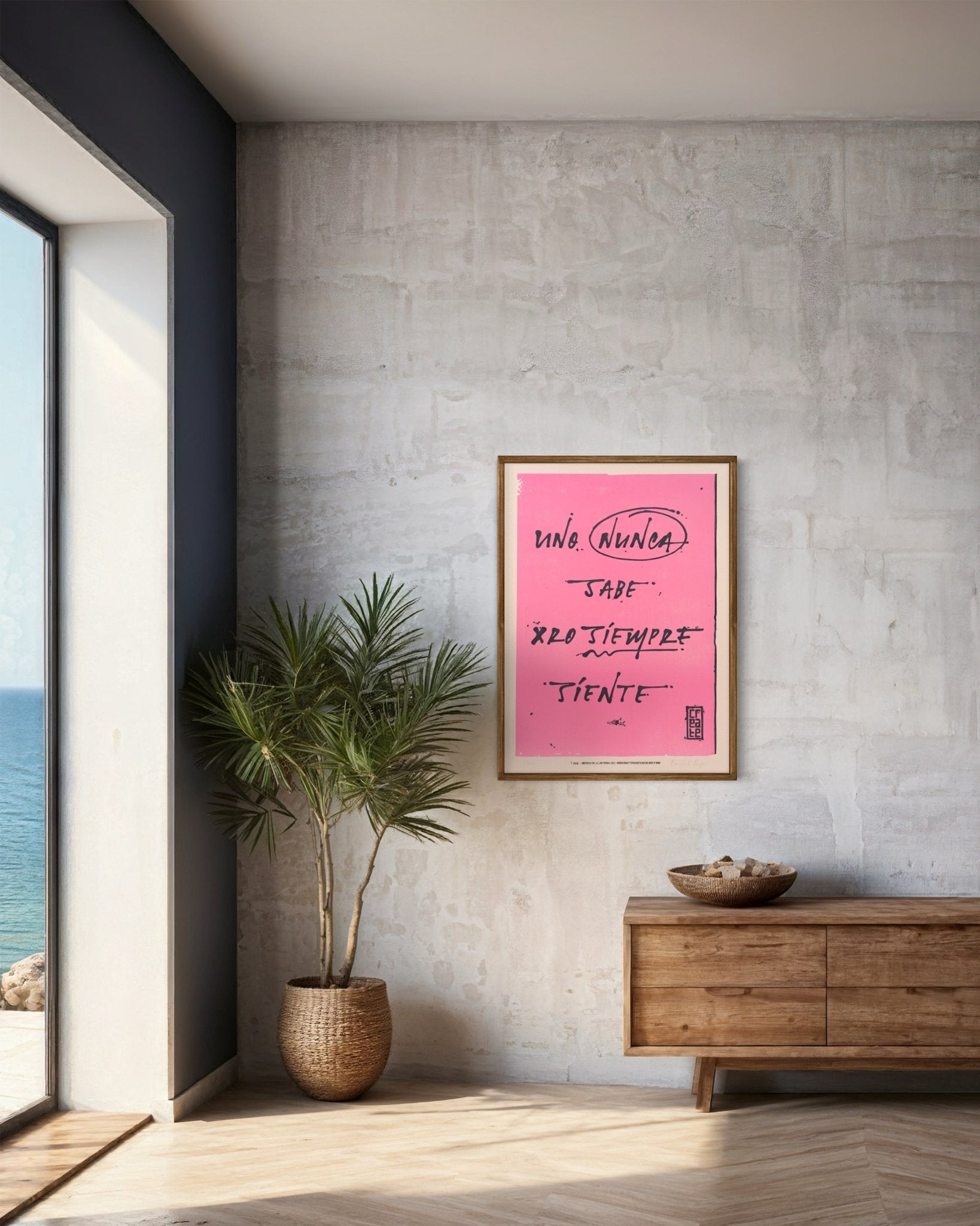 Uno nunca sabe, pero siempre siente poster - Camilo Rojas Shop